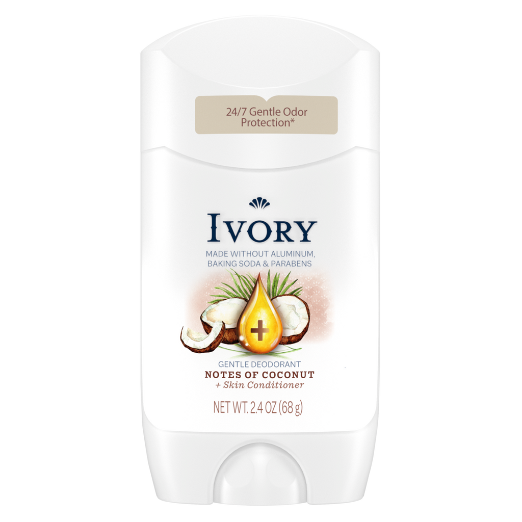 Ivory Gentle Deodorant Notes Of Coconut - 2.4oz/12pk