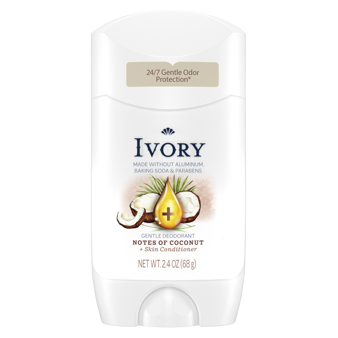 Ivory Gentle Deodorant Notes Of Coconut - 2.4oz/12pk