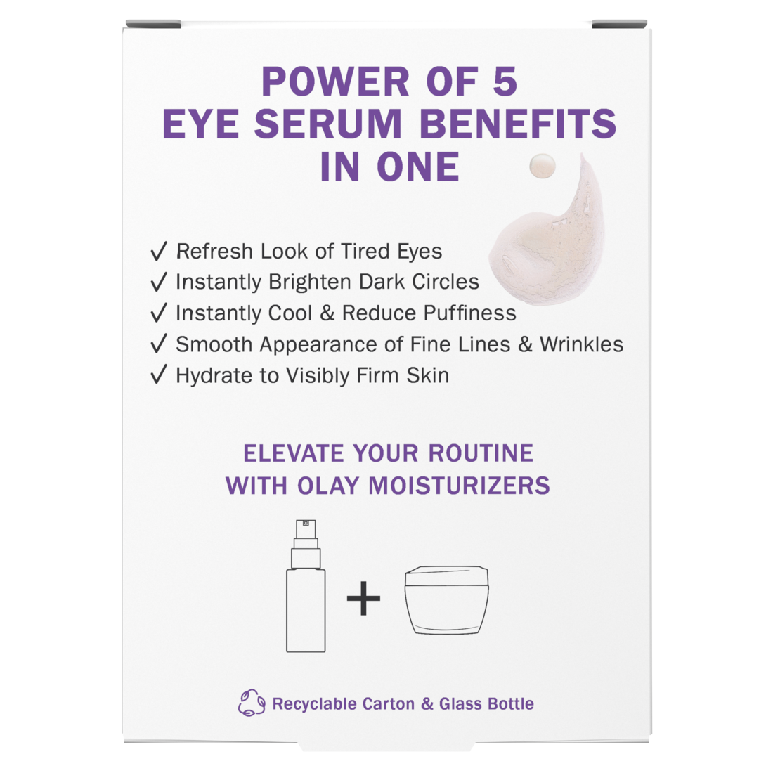 Olay Super Eye Serum - Vitamin C Caffeine Niacinamide Amino Peptide Aloe Vera - Brightens Dark Circles Anti-Wrinkle Anti-Aging Brightening Smooths Fine Lines Firming Hydrating - 0.45oz/3pk