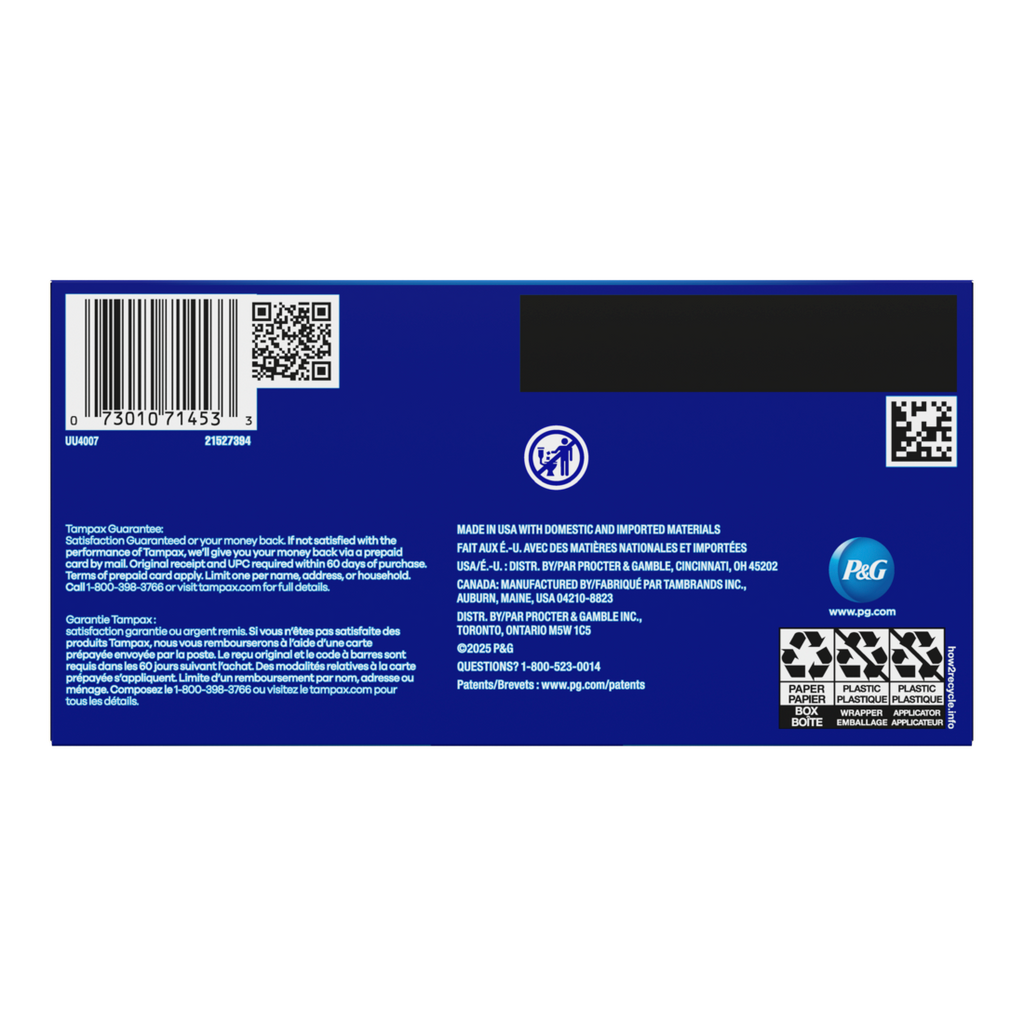 Tampax Pearl Tampons With Leakguard Braid Ultra Absorbency Unscented - 32ct/8pk
