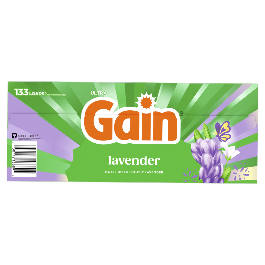 Gain Powder Laundry Detergent Lavender Scent 133 Loads - 123oz/2pk