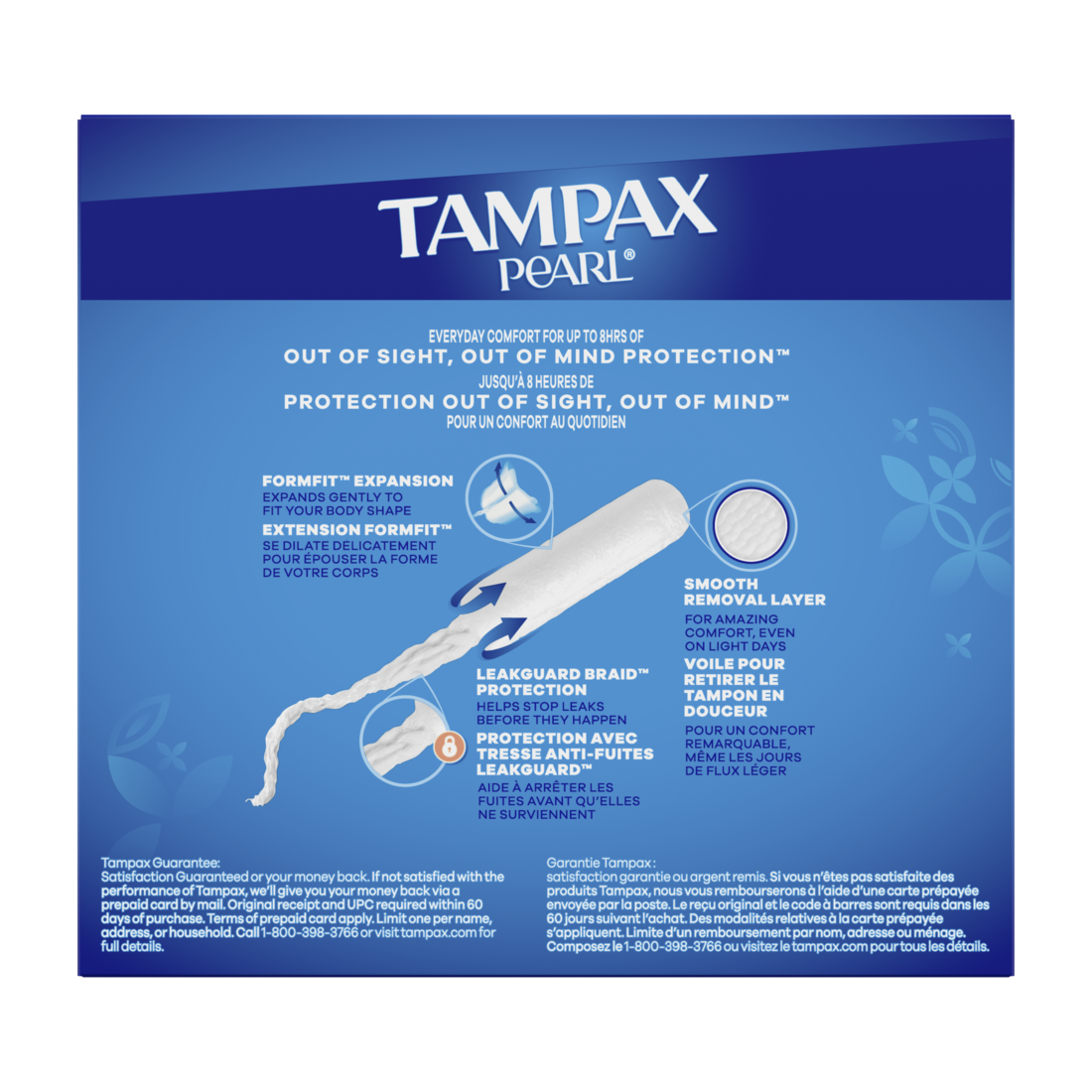 Tampax Pearl Tampons Multipack With Leakguard Braid Regular/Super  Absorbency Unscented - 34ct/6pk