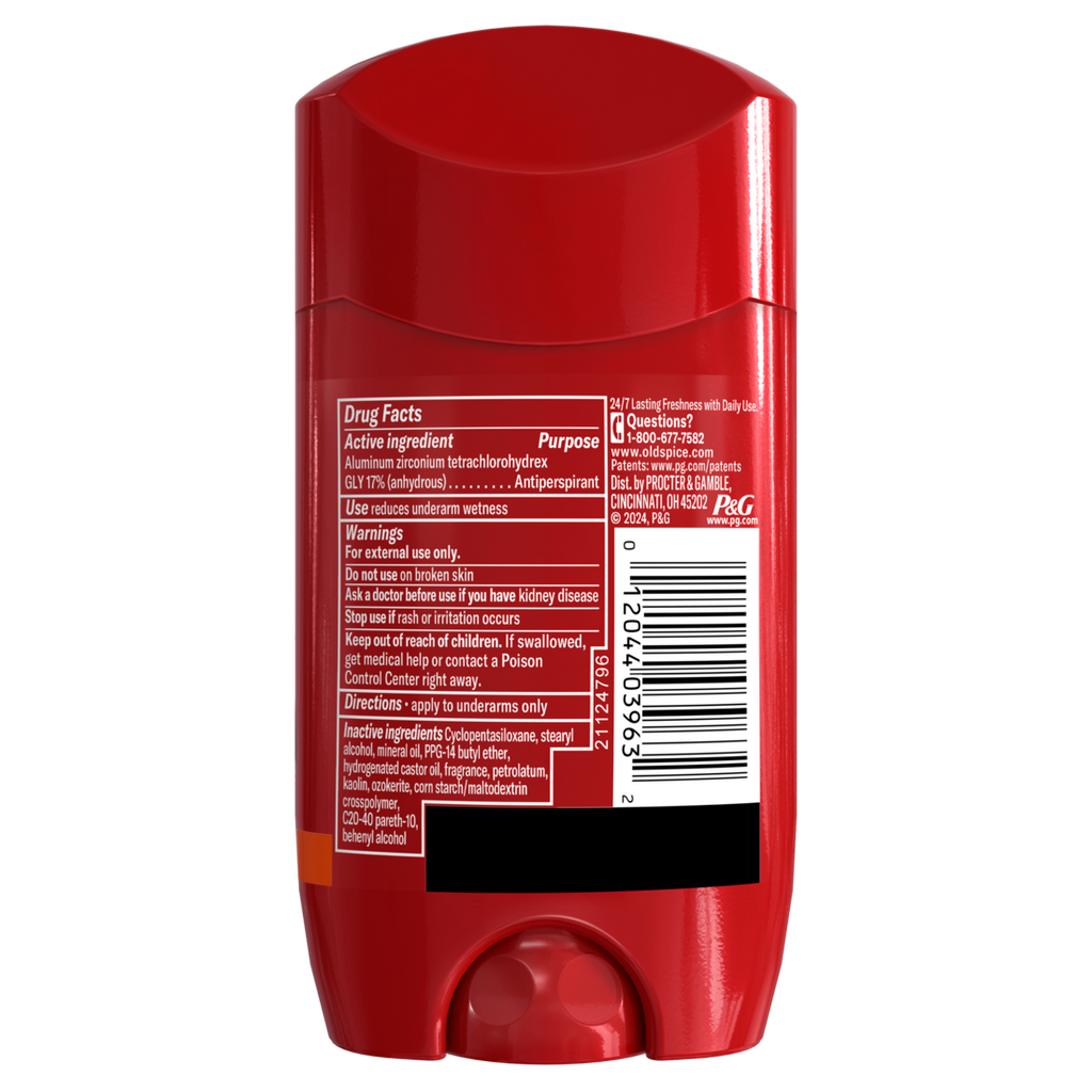 Old Spice Antiperspirant And Deodorant For Men 24/7 Freshness Long Lasting Sweat And Odor Protection Legendary Fragrance Bearglove Crisp Orchard Scent - 2.6oz/12pk