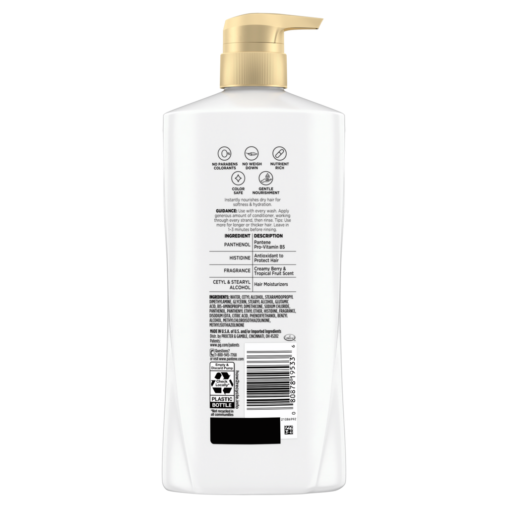 Pantene Daily Moisture Renewal 72 HR Lush Moisture Conditioner - 25.1oz/4pk