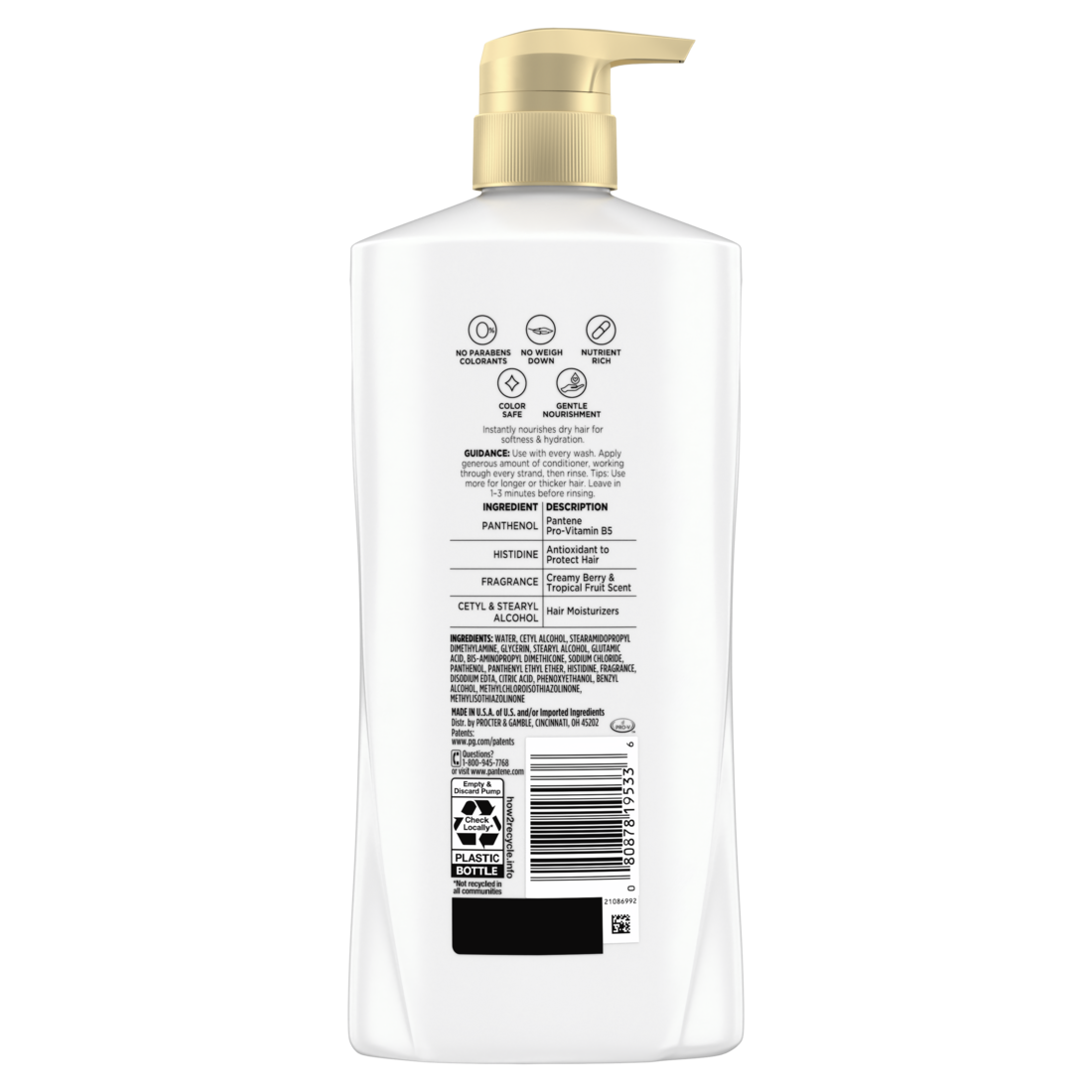 Pantene Daily Moisture Renewal 72 HR Lush Moisture Conditioner - 25.1oz/4pk