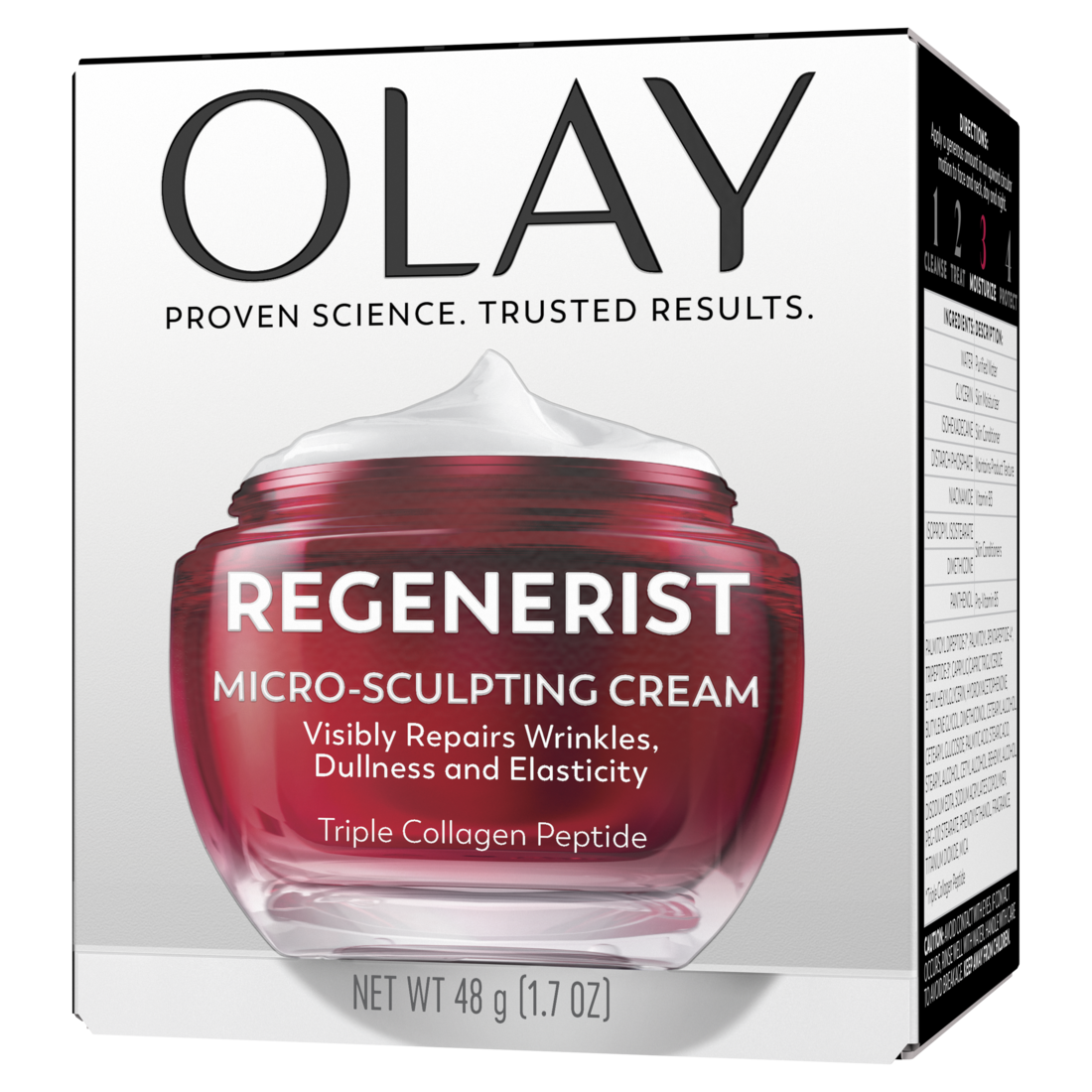 Olay Regenerist Anti-Aging Face Cream Fragrance-Free Hydrating Anti-Wrinkle Firming Moisturizer Skin Care With Triple Collagen Peptide & Niacinamide - 1.7oz/12pk