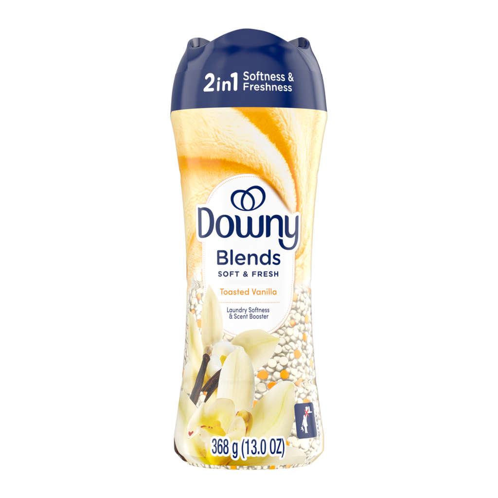 Downy Blends In-Wash Laundry Scent Booster Beads Toasted Vanilla Scent Fabric Sottener Beads And Freshness - 13oz/4pk