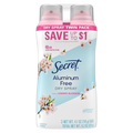 Secret Dry Spray Aluminum Free Deodorant For Women Cherry Blossom Pack Of 2 - (2x4.1)oz/6pk