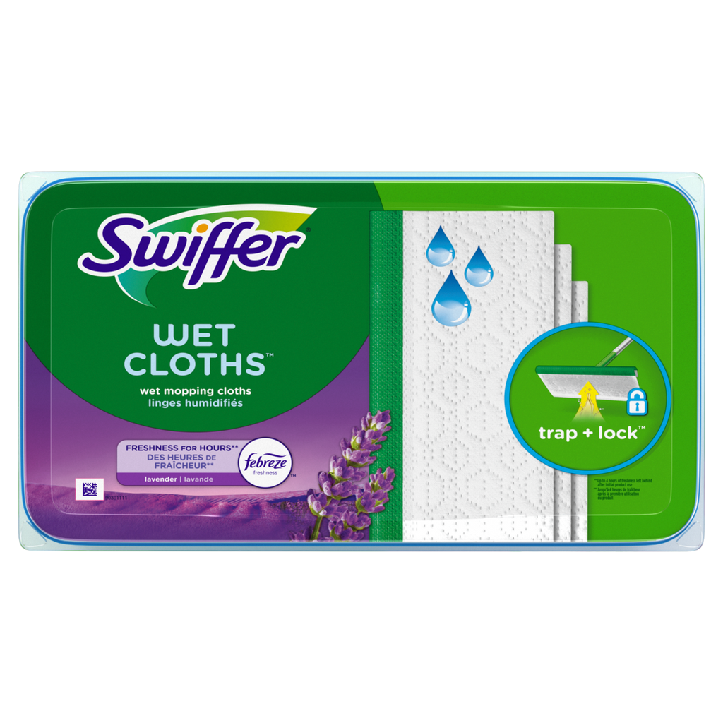 Swiffer Sweep + Mop Wet Pads Refill Floor Cleaner Cleaning Cloths Lavender - (2x19)ct/1pk