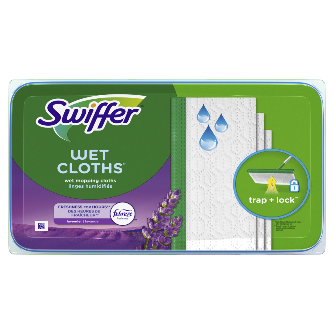 Swiffer Sweep + Mop Wet Pads Refill Floor Cleaner Cleaning Cloths Lavender - (2x19)ct/1pk