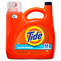 Tide Liquid Laundry Detergent Clean Breeze Scent 100 Loads Boosted Clean Even In Cold Water Laundry Soap Concentrated Liquid Detergent - 125oz/4pk