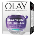 Olay Retinol Max Night Cream For Women Anti-Aging Face Moisturizer Fragrance-Free Non Greasy - Anti-Wrinkle Smooth Fine Lines Hydrating Skin Care - Triple Collagen Cream Peptide Niacinamide - 1.7oz/12pk