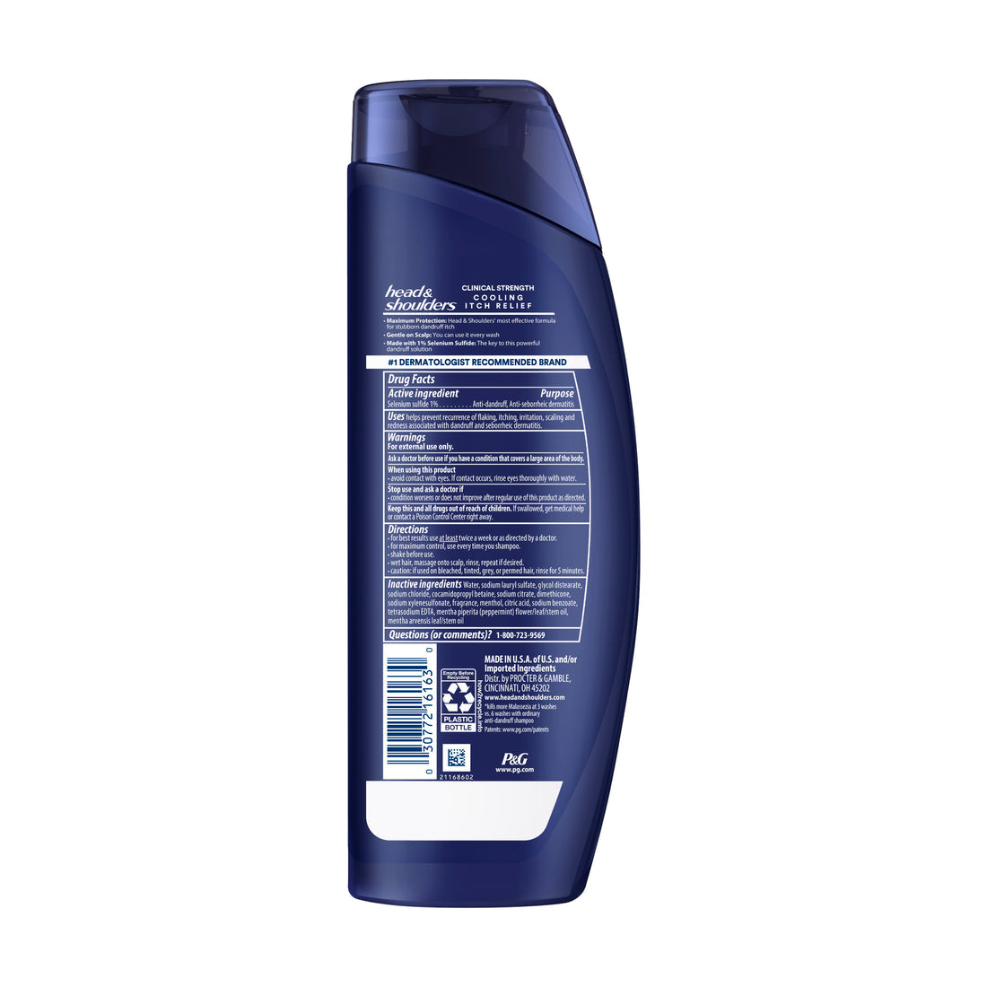 Head & Shoulders Clinical Strength Cooling Itch Relief 2-in-1 For Stubborn Dandruff - 13.5oz/6pk