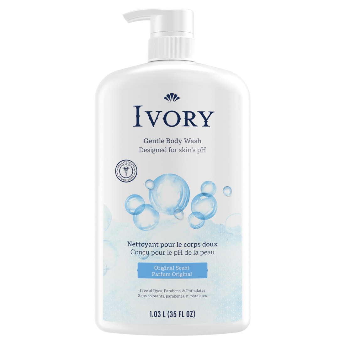 Ivory Gentle Body Wash Original Scent - 35oz/4pk