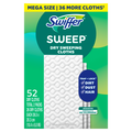 Swiffer Sweep + Mop Dry Pads Refill Floor Cleaner Cleaning Cloths Unscented 52Ct - 52ct/3pk