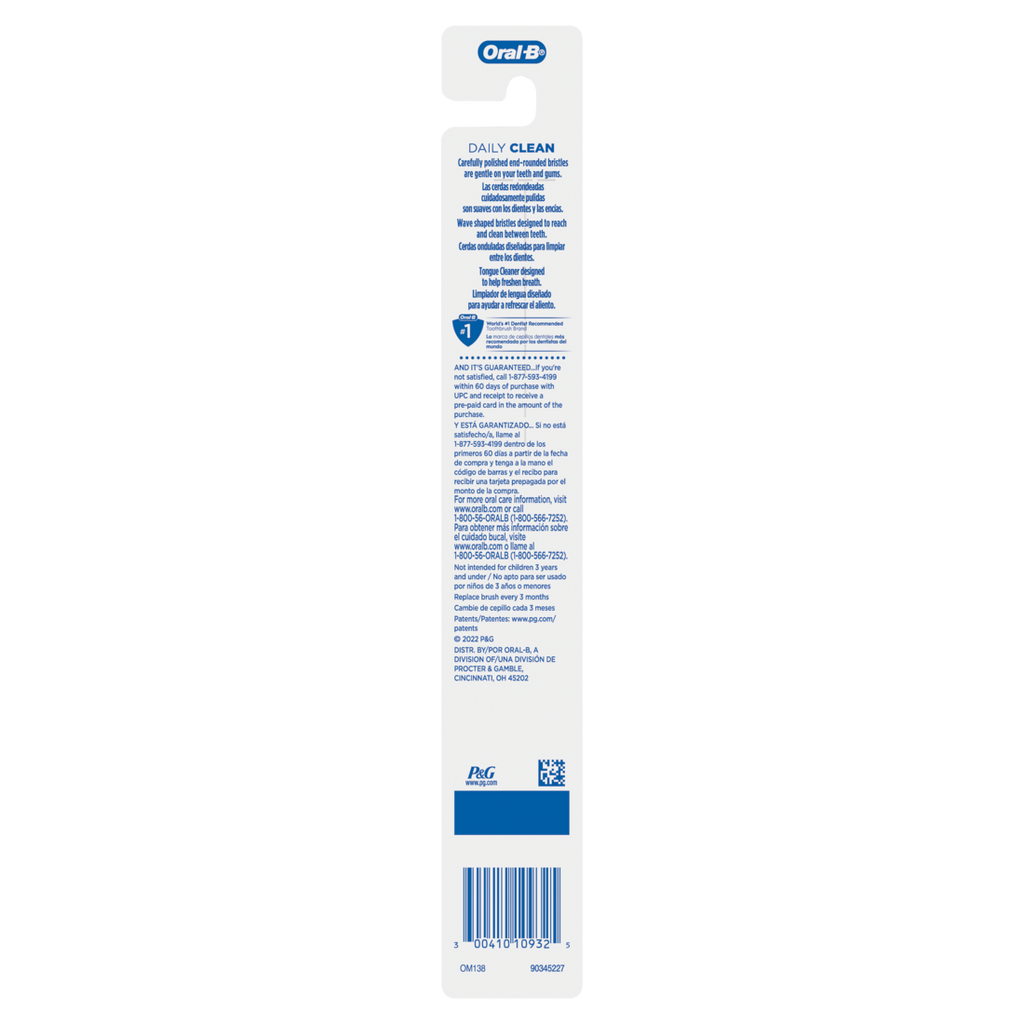 Oral-B Daily Clean Toothbrush Medium Gentle On Gums & Teeth - 1ct/72pk