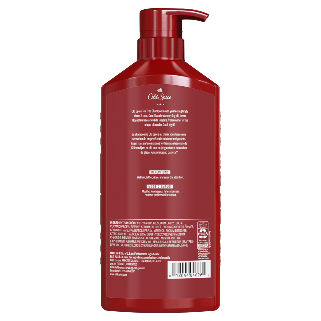Old Spice Tea Tree Shampoo For Men Healthier Fuller More Moisturized Looking Hair - 21.9oz/4pk