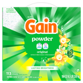 Gain Powder Laundry Detergent Original Scent 113 Loads - 104oz/2pk