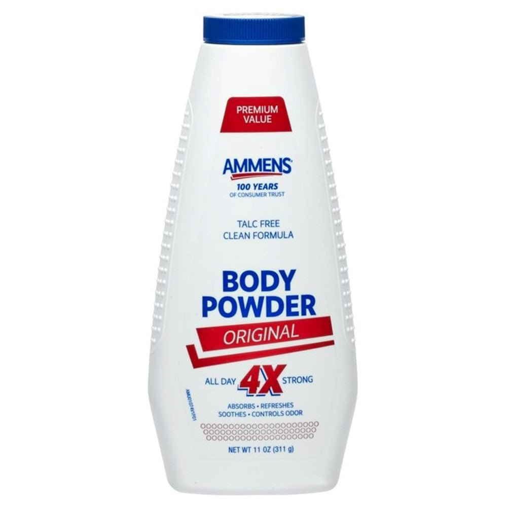 Ammens Talc Free Body Powder Original - 11oz/6pk