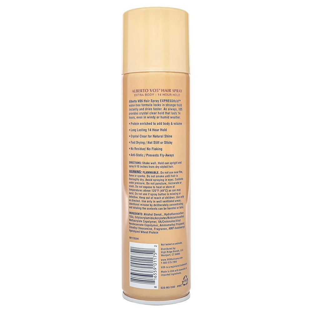 VO5 Aerosol Hair Spray Extra Body - 8.5oz/12pk
