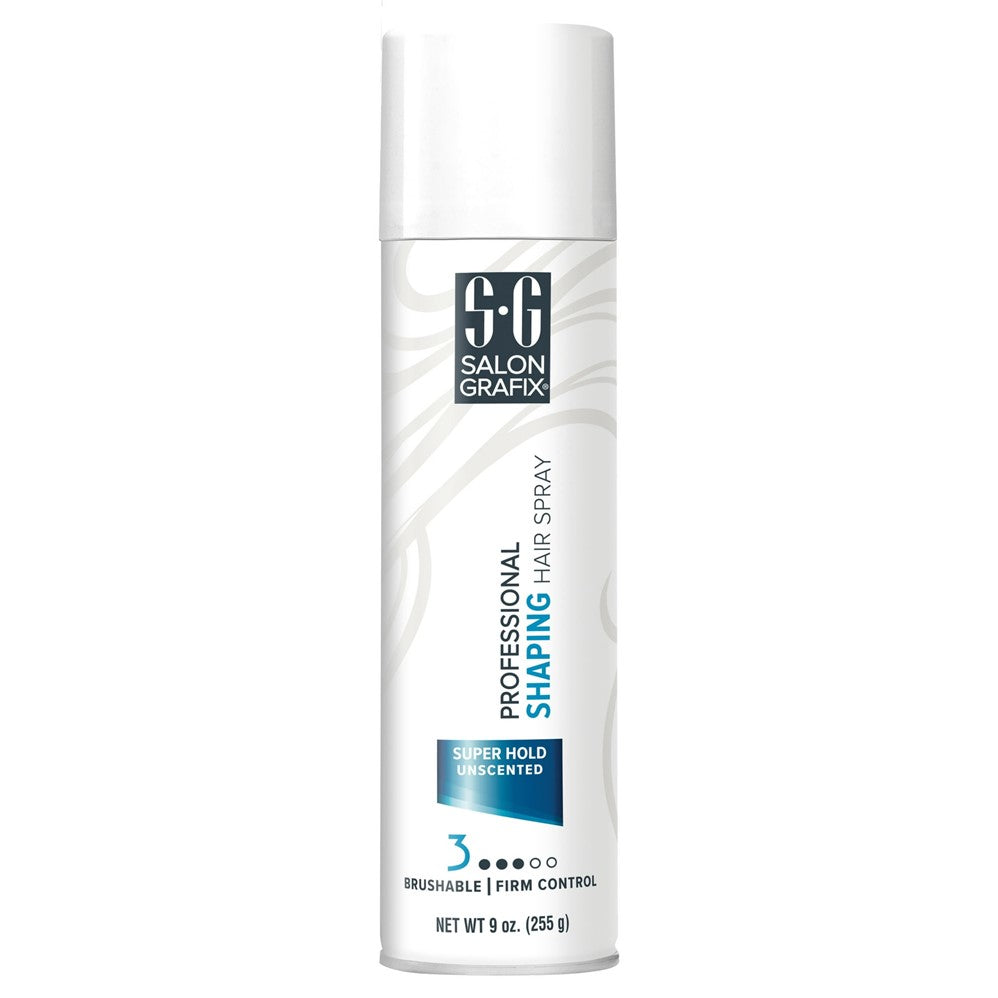 Salon Grafix Shaping Hair Spray Super Hold Unscented - 10oz/6pk