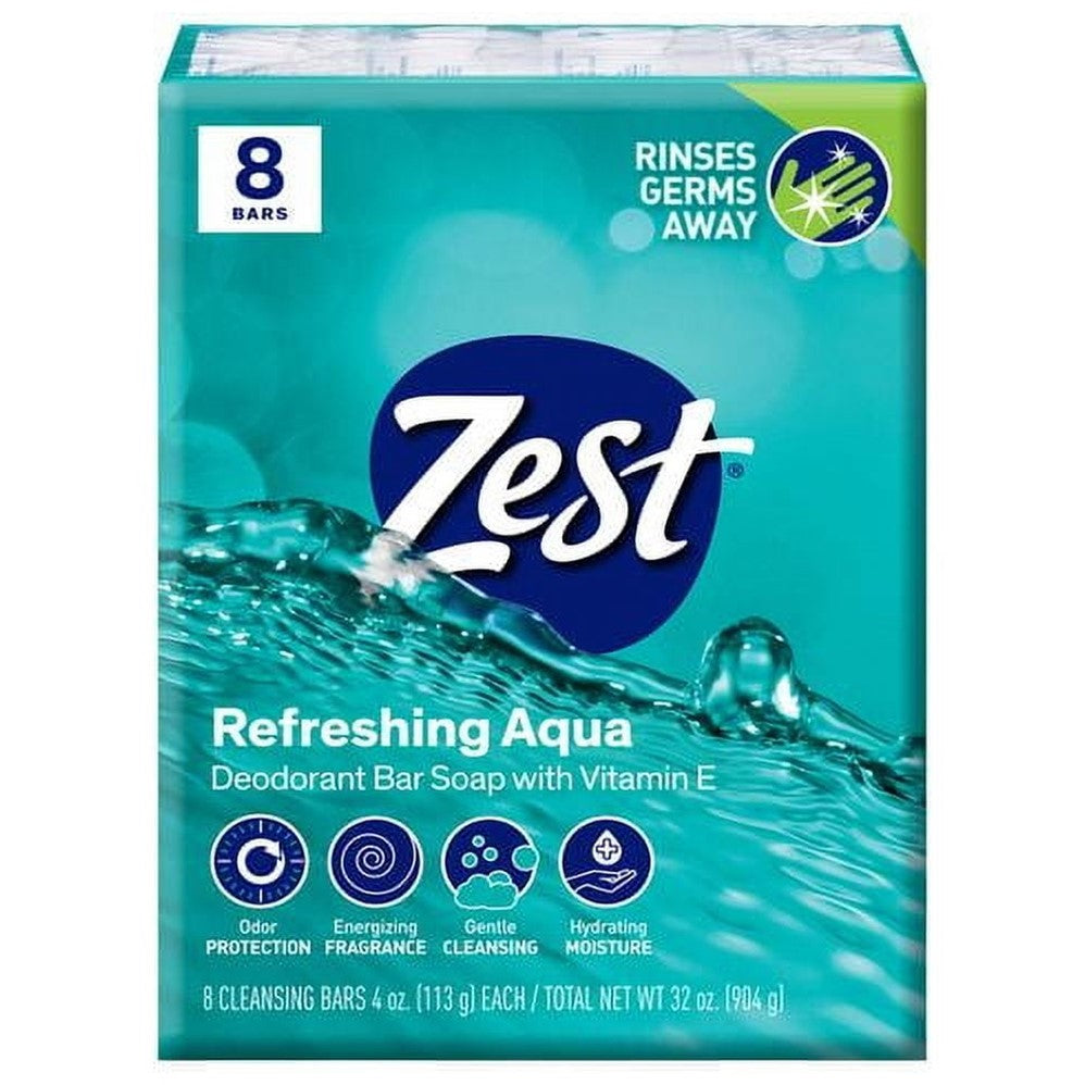 Zest Bath Bar - Aqua - (8x4.0)oz/6pk