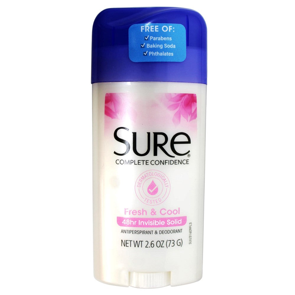 Sure Fresh & Cool Invisible Solid Antiperspirant & Deodorant - 2.6oz/12pk