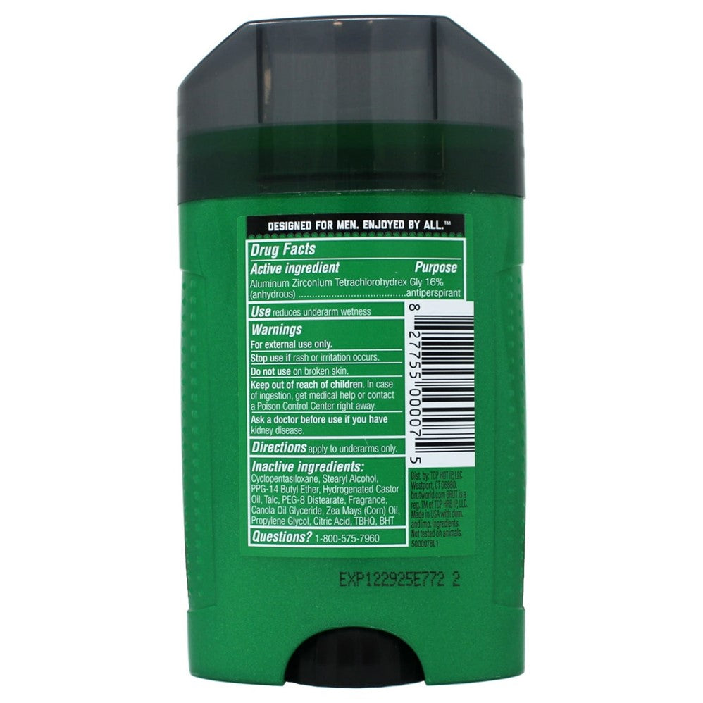 Brut Antiperspirant & Deodorant (Wide Stick) - 2.7oz/12pk