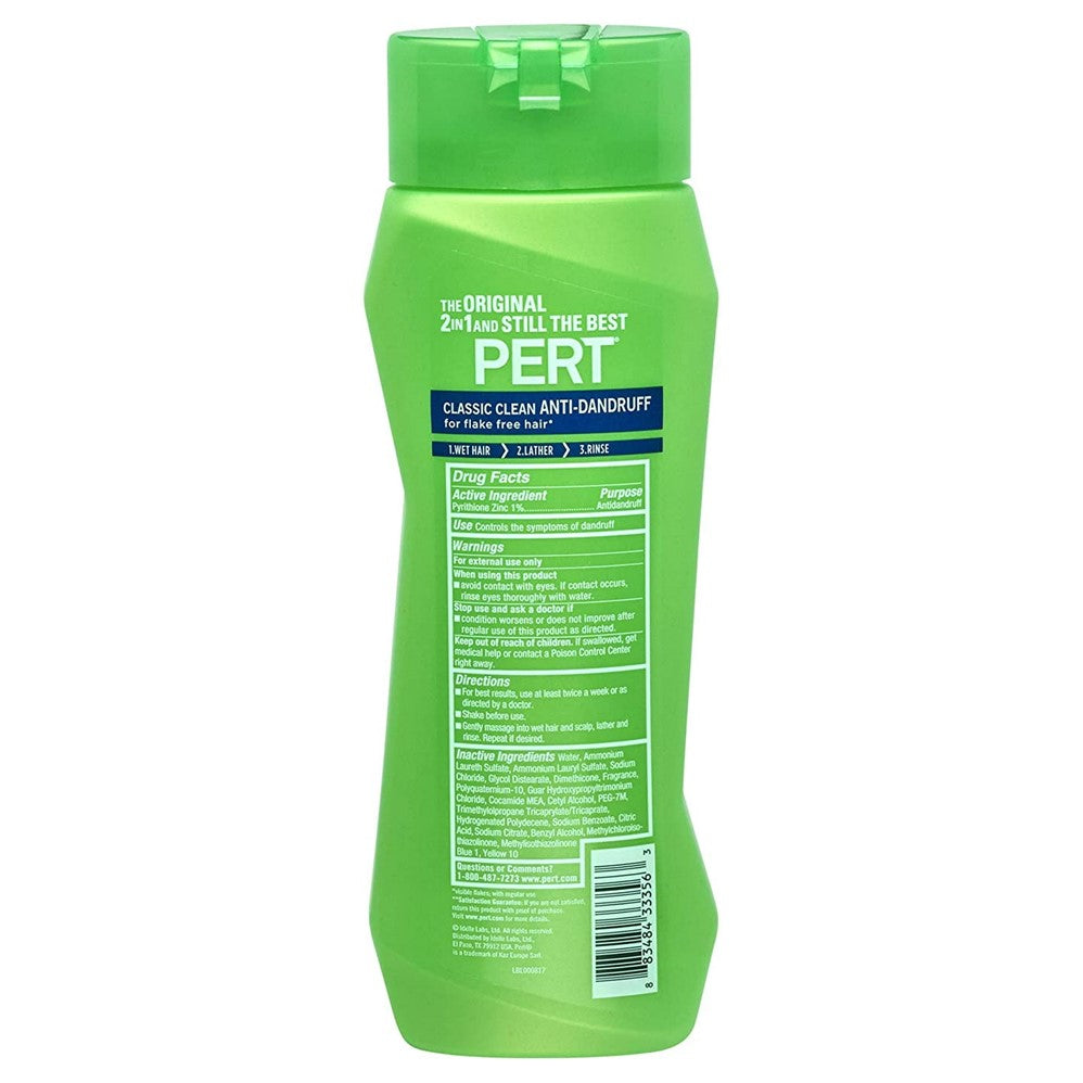 Pert Plus Odor X Original Anti-D Shampoo & Conditioner (Formerly Advanced+) - 13.5oz/6pk