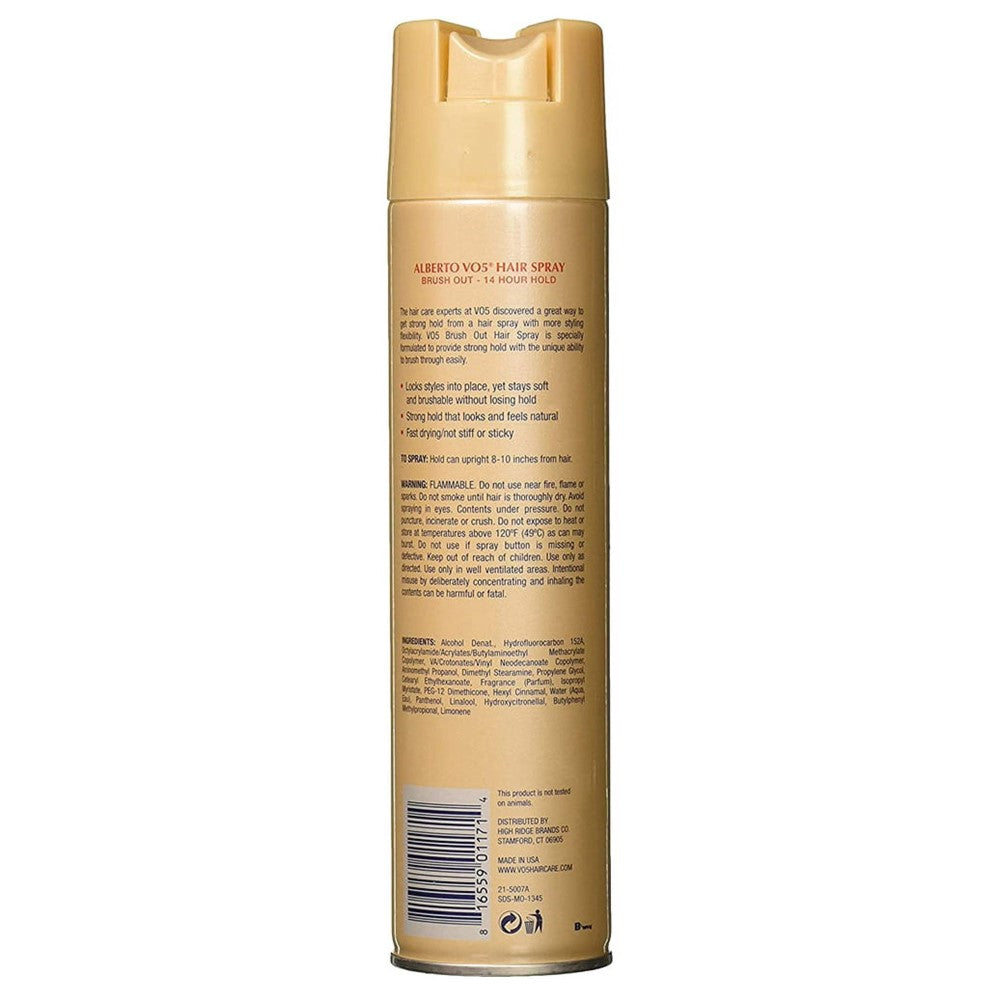 VO5 Aerosol Hair Spray Brush Out - 8.5oz/12pk