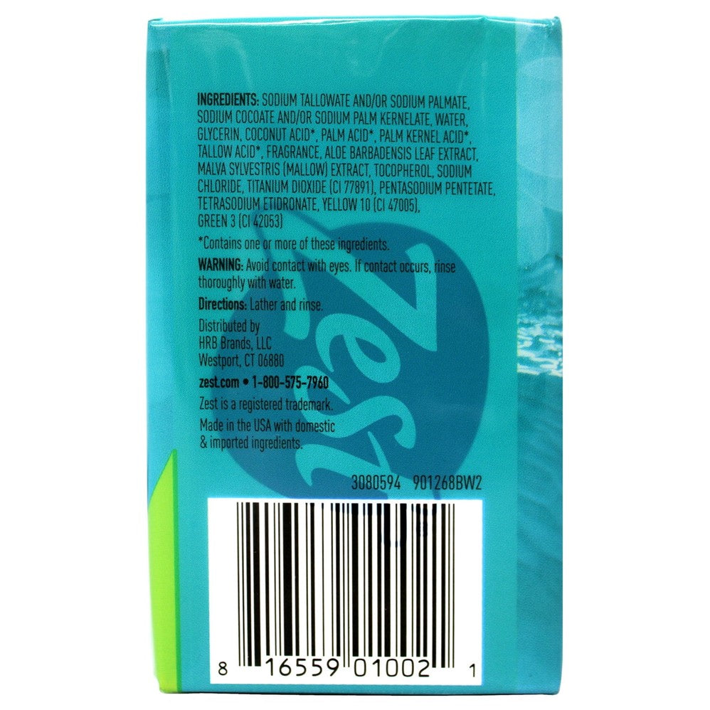 Zest Bath Bar - Aqua - (3x4.0)oz/12pk