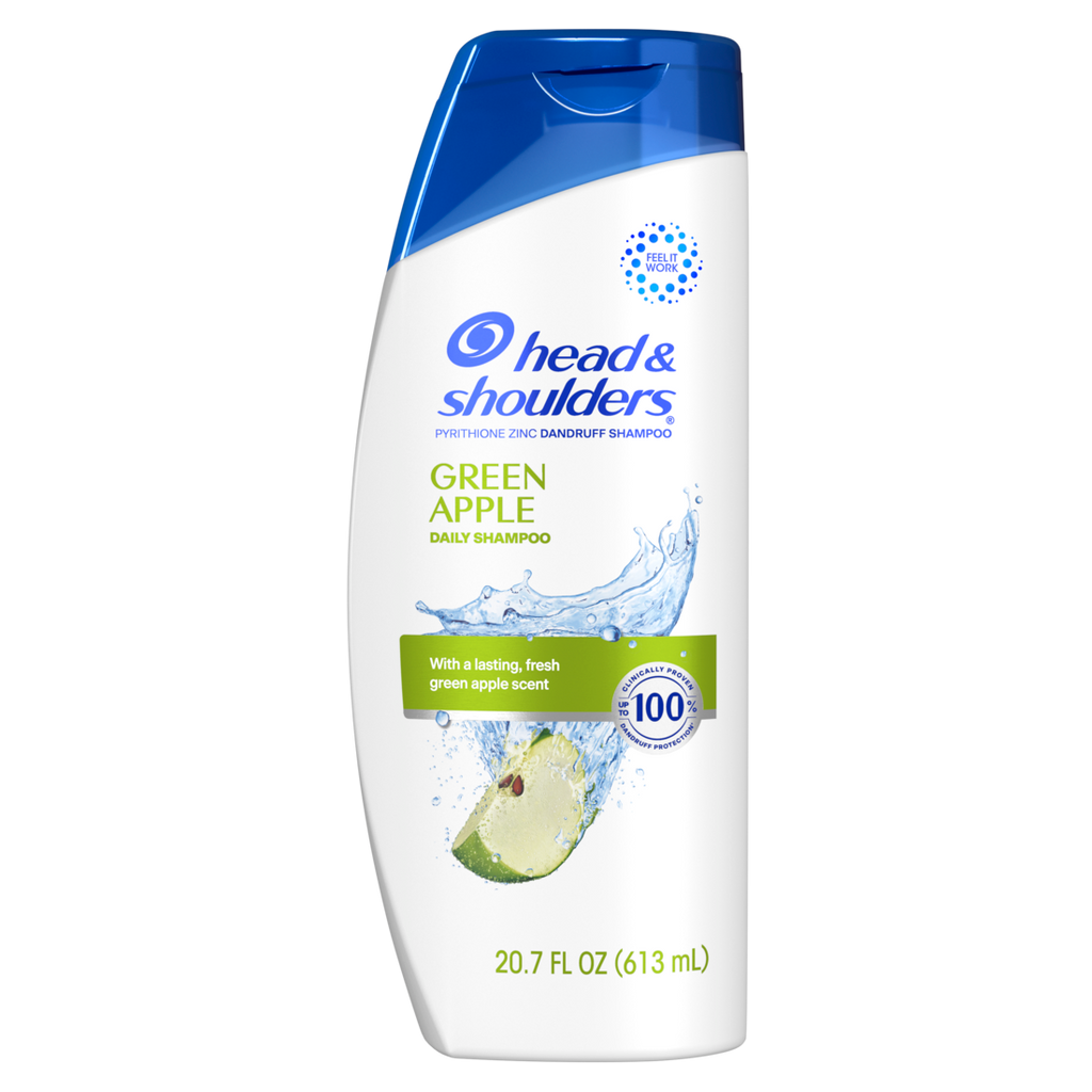 Head and Shoulders Dandruff Shampoo Anti-Dandruff Treatment Green Apple for Daily Use - 20.7oz/4pk