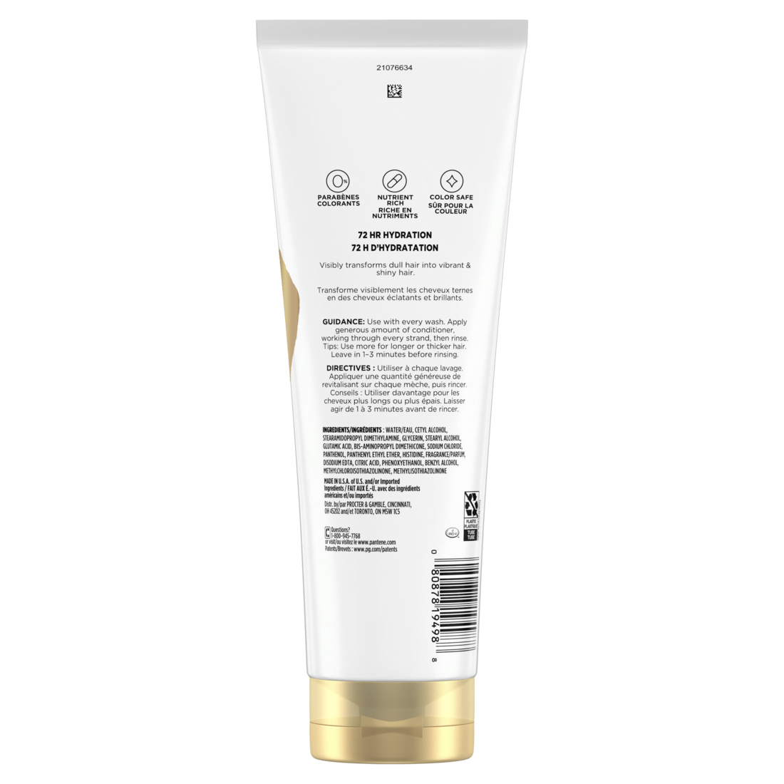 Pantene Radiant Color Shine 72 HR Hydration Conditioner - 10.4oz/12pk