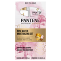 Pantene Nutrient Blends Miracle Moisture Boost Rose Water Sulfate Free Shampoo 9.6 oz & Conditioner 8.0 oz Dual Pack - (9.6+8.0)oz/4pk