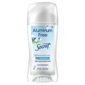 Secret Aluminum Free Deodorant For Women Clear Solid Waterlily - 2.4oz/12pk