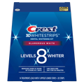 Crest 3Dwhitestrips 1 Week Smile Transformation At-Home Teeth Whitening Kit 14 Treatments 8 Levels Whiter - 14ct/8pk