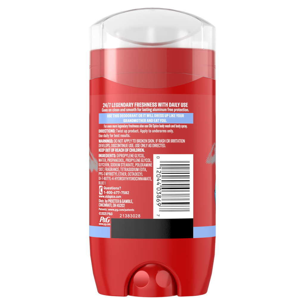 Old Spice Aluminum Free Deodorant For Men 24/7 Freshness Long Lasting Odor Protection Legendary Fragrance Wolfthorn Sweet Citrus Scent - 3oz/12pk