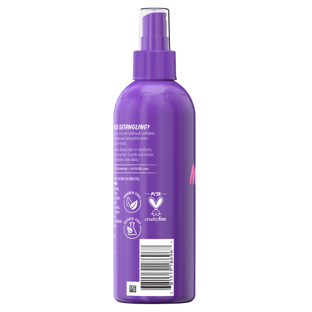 Aussie Total Miracle Hair Detangling Spray With Apricot Oil For All Hair Types - 8oz/12pk