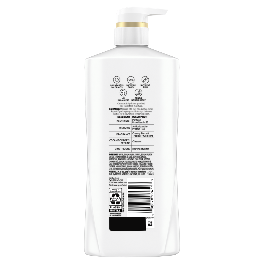 Pantene Daily Moisture Renewal 2-in-1 Shampoo & Conditioner - 23.6oz/4pk