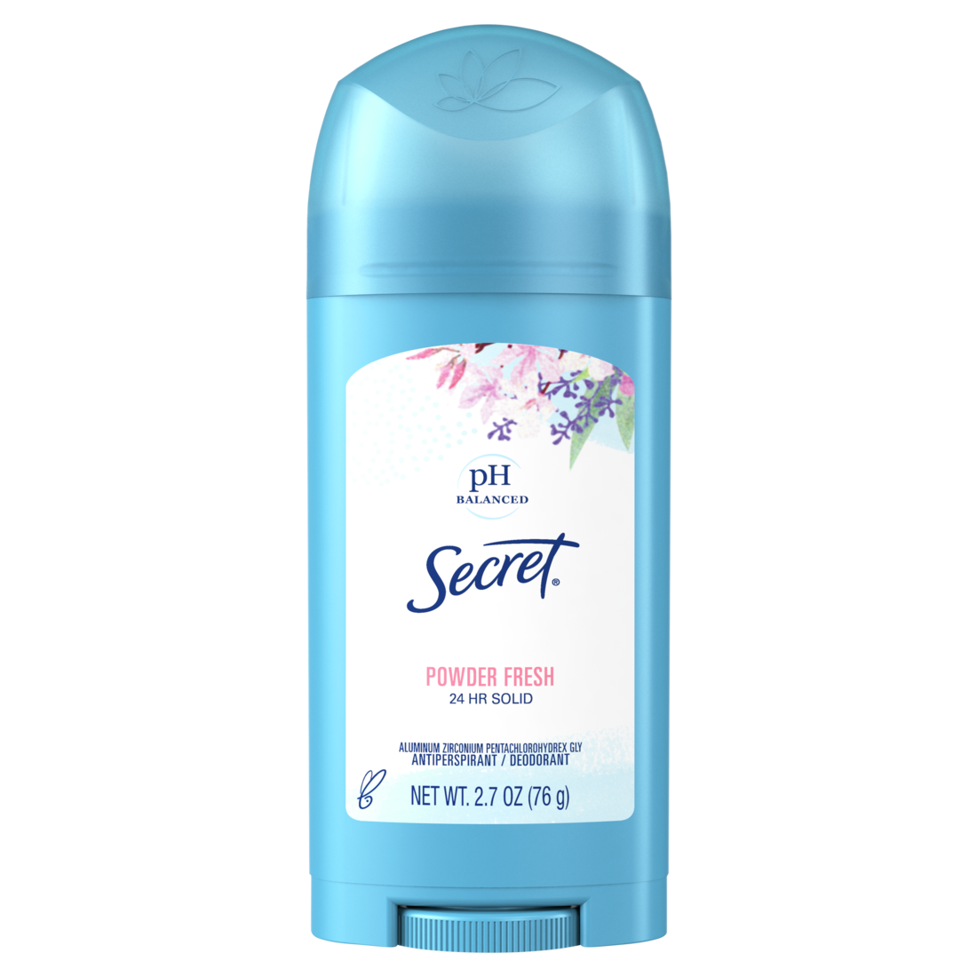 Secret Wide Solid Antiperspirant And Deodorant Powder Fresh - 2.7oz/12pk