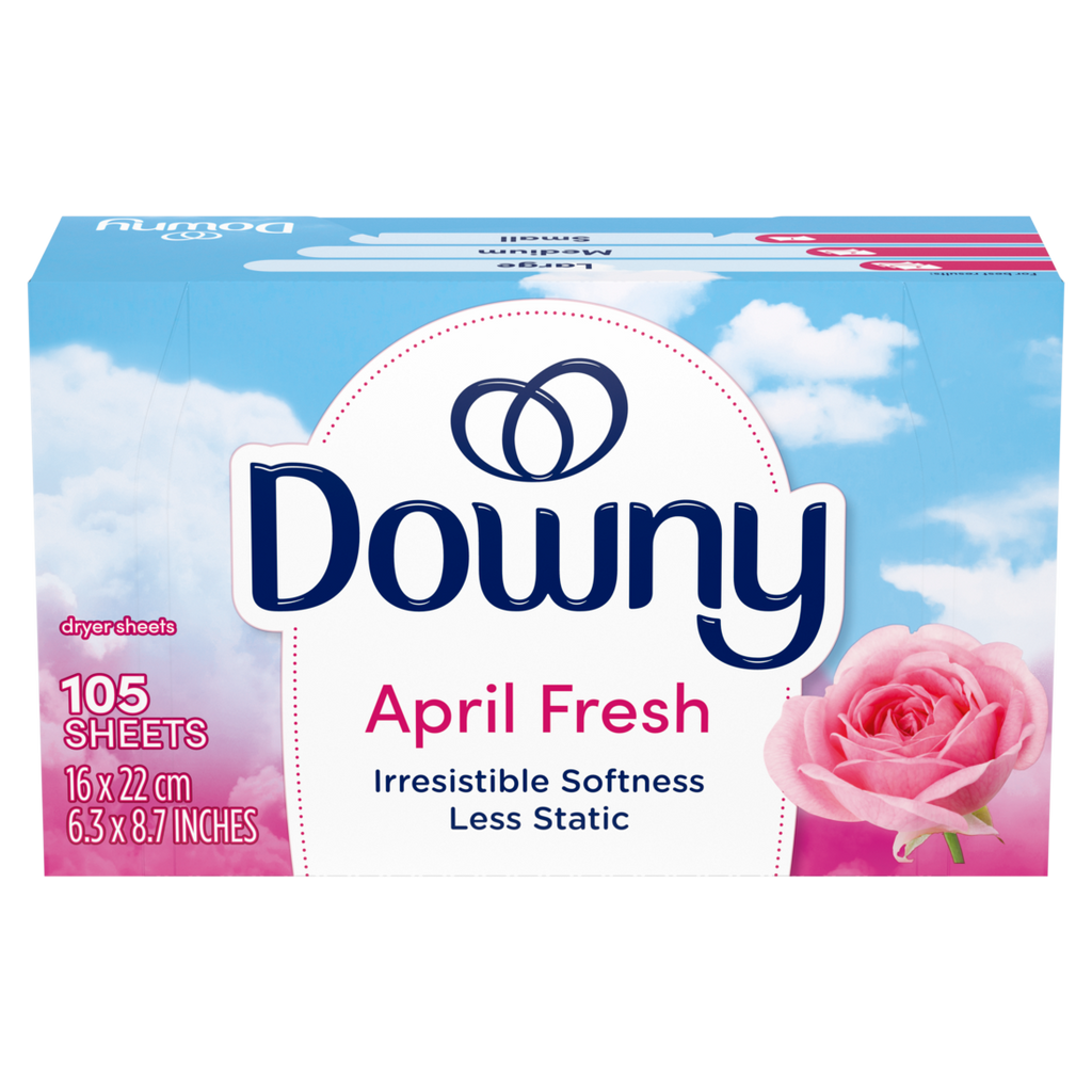 Downy Fabric Softener Dryer Sheets April Fresh - 105ct/6pk