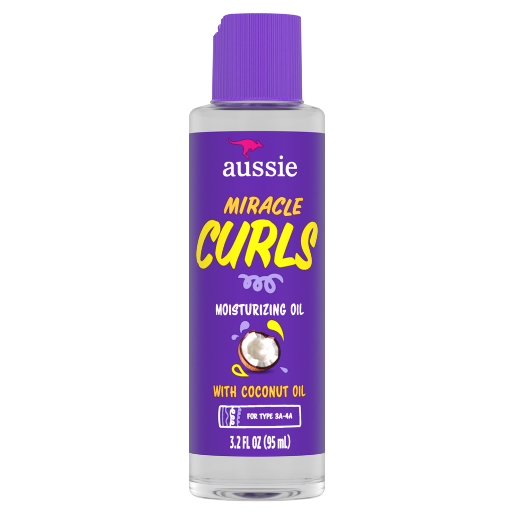 Aussie Miracle Curls Moisturizing Oil Treatment With Hydrating Coconut Oil - 3.2oz/12pk
