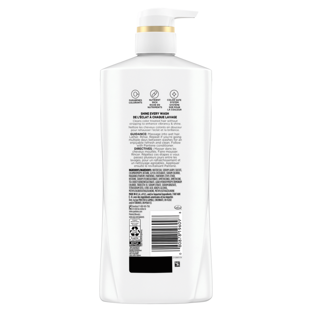 Pantene Radiant Color Shine 72 HR Hydration Shampoo - 27.7oz/4pk
