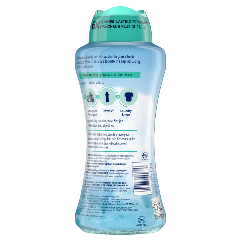 Downy Cool Cotton In-Wash Laundry Scent Booster Beads Laundry Scent Beads  Long-Lasting Freshness - 24oz/4pk