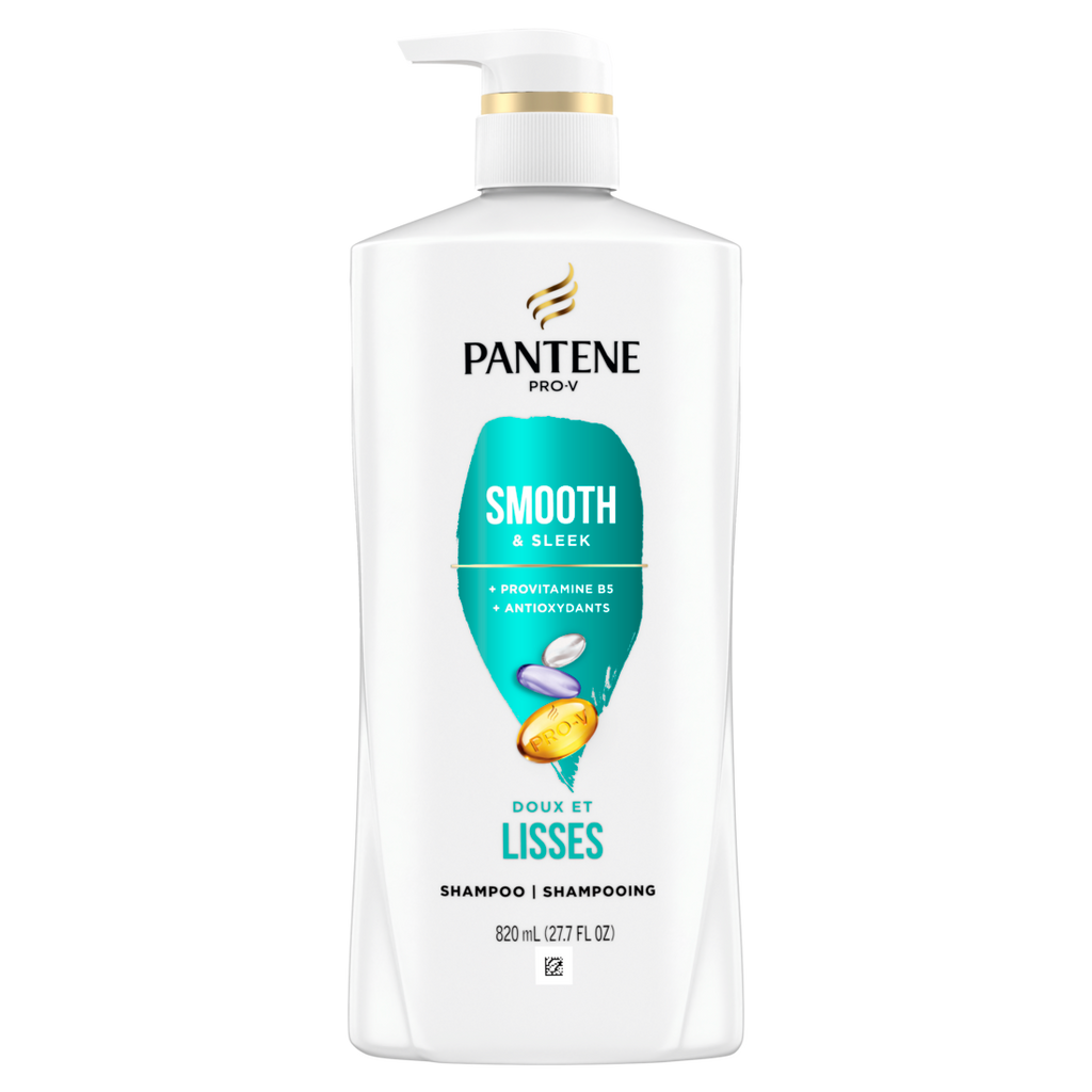 Pantene Smooth & Sleek 72 HR Smoothness Shampoo - 27.7oz/4pk