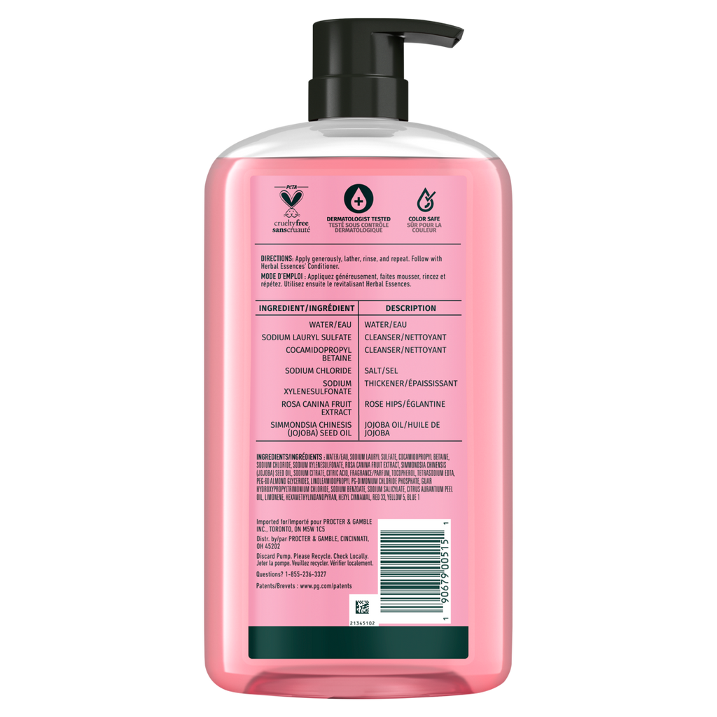 Herbal Essences Rose Hips Smooth Shampoo - 29.2oz/4pk