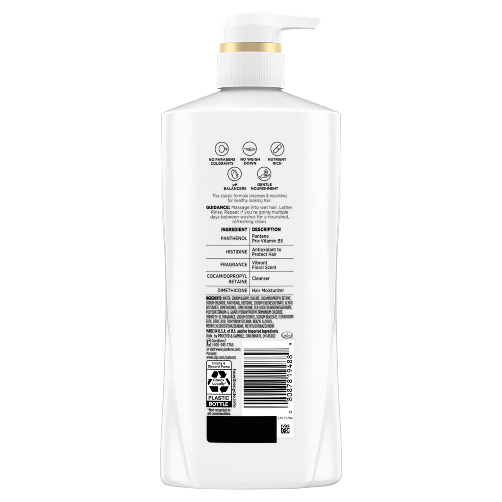 Pantene Classic Clean 2-in-1 Shampoo & Conditioner - 17.9oz/4pk