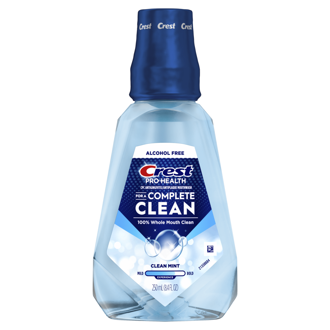 Crest Mouthwash Pro Health Complete Clean Cpc (Cetylpyridinium Chloride) Antigingivitis/Antiplaque Alcohol Free Clean Mint - 8.4oz/6pk