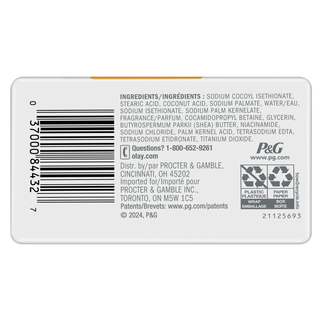 Olay Ultra Moisture Shea Butter Beauty Bar With Vitamin B3 Complex - (4x3.17)oz/12pk