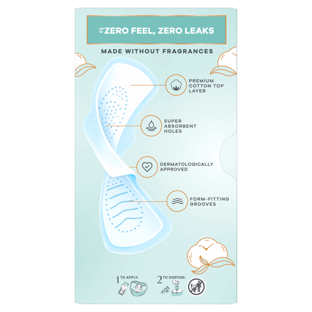 Always Pure Cotton With Flexfoam Pads Size 1 Regular With Wings Unscented - 28ct/3pk